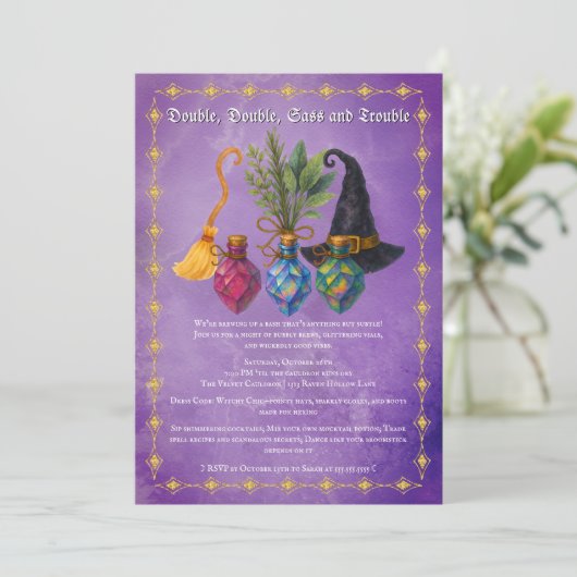 Invitation Potion Elixir Paquet Cocktail Party (Debout devant)