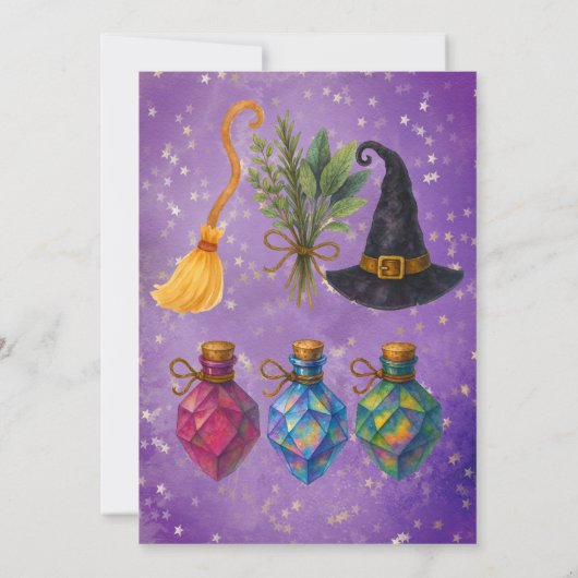 Invitation Potion Elixir Paquet Cocktail Party (Dos)