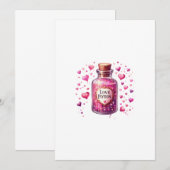 Invitation potion love letter (Devant / Derrière)