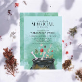 Invitation Potions bleues et sorcières sorcières Cauldron Hal