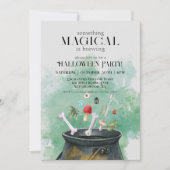 Invitation Potions grises et sorcières sorcières Cauldron Hal (Devant)
