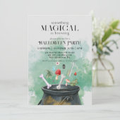 Invitation Potions grises et sorcières sorcières Cauldron Hal (Debout devant)