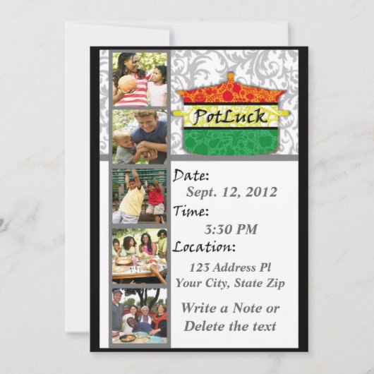 Invitation PotLuck (Devant)