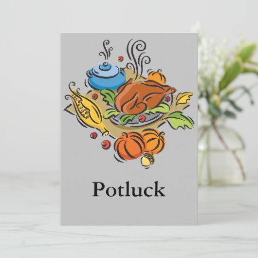 Invitation Potluck (Debout devant)
