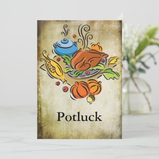 Invitation Potluck (Debout devant)