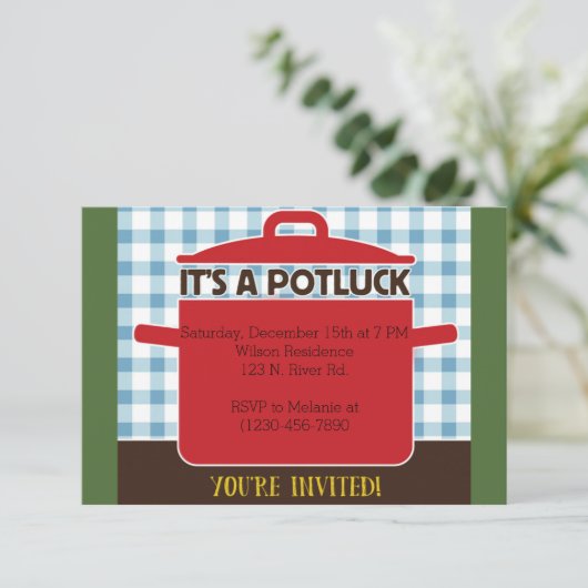 Invitation Potluck (Debout devant)