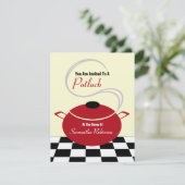 Invitation Potluck - Cuisine noire blanche et roug (Debout devant)