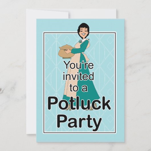 Invitation Potluck Illustrée (Devant)