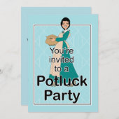 Invitation Potluck Illustrée (Devant / Derrière)