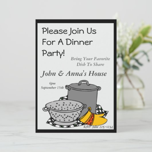 Invitation Pots Dîner (Debout devant)