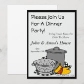 Invitation Pots Dîner (Devant / Derrière)