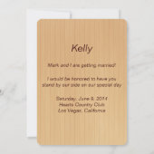 Invitation Pots en verre violet de style rustique campagnard  (Dos)