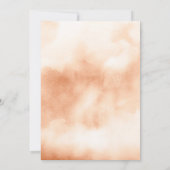 Invitation Pots Floraux Terre Rustique Mariage Boho Palm séch (Dos)