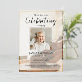 Invitation Potter Ceramicist, Life Celebration Funeral Photo (Debout devant)