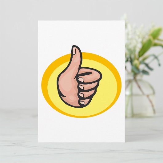 Invitation Pouce vers le haut Gesture