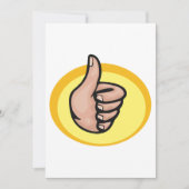 Invitation Pouce vers le haut Gesture (Devant)