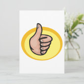 Invitation Pouce vers le haut Gesture (Debout devant)