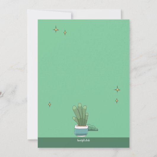 Invitation Pouce Vert (Dos)