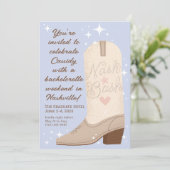 Invitation Poudre Basse Nash Bachelorette d'amorçage de la co (Debout devant)