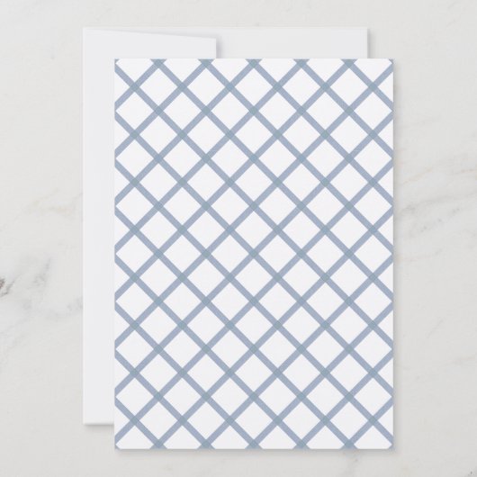 Invitation Poudre claire bleu Monogramme romantique Mariage d (Dos)