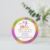 Invitation Poudre Holi et yeux (Debout devant)