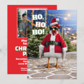 Invitation Poule de Noël (Devant / Derrière)