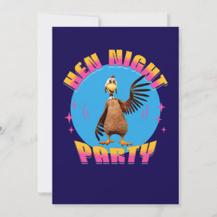Invitation Poules drôles Soirée de poulet humour de fête