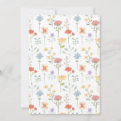 Invitation Poules et poussins mignons Fille Premier anniversa (Dos)