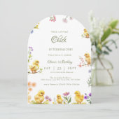 Invitation Poulet 1er anniversaire Ce poussin est un annivers (Debout devant)