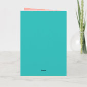 Invitation Poulet Chic en Costume Rose (Dos)