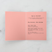 Invitation Poulet Chic en Costume Rose (Intérieur)