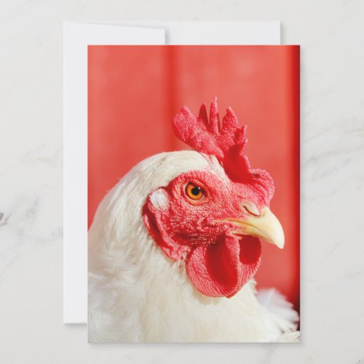 Invitation Poulet de ferme (Devant)