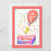 Invitation Poulet de fête d'anniversaire (Devant)