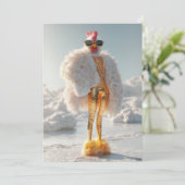 Invitation Poulet de Glam sur glace (Debout devant)