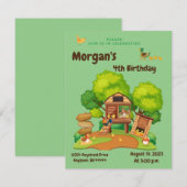 Invitation Poulets et Canards Mignons (Devant / Derrière)