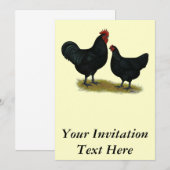 Invitation Poulets géants Jersey (Devant / Derrière)