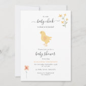 Invitation Poulets mignons Poulets Baby shower à éclos (Devant)