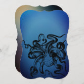 Invitation poulpe  (Devant / Derrière)