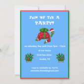 Invitation poulpe de Noël (Dos)