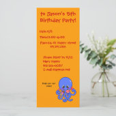 Invitation Poulpe d'été (Debout devant)