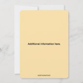 Invitation Poulpe Océan Modifiable (Dos)