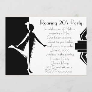 Invitation Poupée Art déco