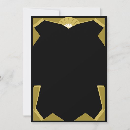 Invitation Poupée Art déco (Dos)