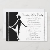 Invitation Poupée Art déco avec perles (Devant)