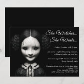 Invitation Poupée de porcelaine Halloween Costume Party Invit (Devant / Derrière)