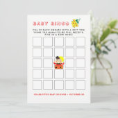 Invitation Poupée Humpty Nursery Rhyme Baby shower mignon Bin (Debout devant)