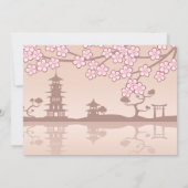 Invitation Poupée Keiko Kokeshi - Blue Kimono fête d'annivers (Dos)