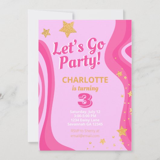 Invitation Poupée Malibu Y2K (Devant)