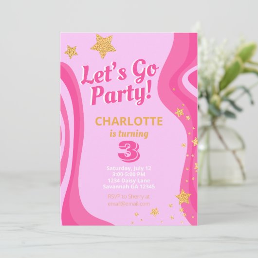 Invitation Poupée Malibu Y2K (Debout devant)