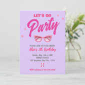 Invitation Poupée rose Malibu Fille Allons faire la fête Anni (Debout devant)